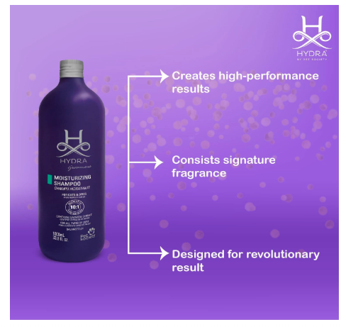 Hydra Premium Pet Shampoo for Dogs and Cats |Enhances Coats Ability to Absorb Moisture