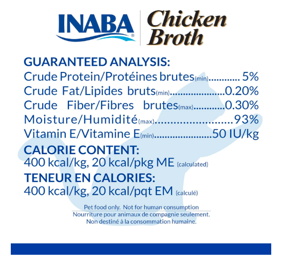 Inaba Chicken Broth Cat Food 300ml (Pack of 6)
