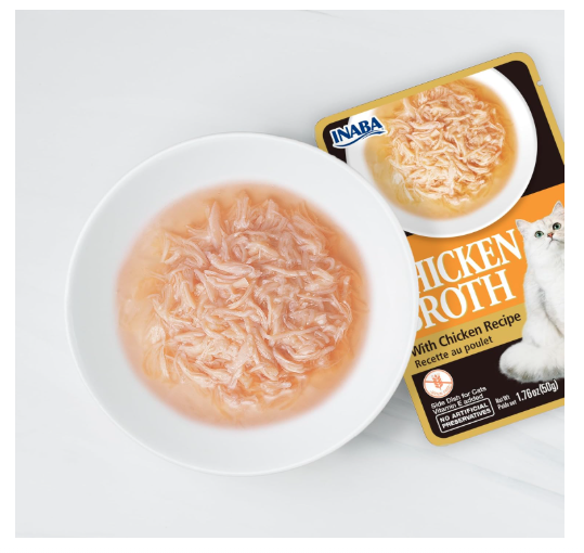Inaba Chicken Broth Cat Food 300ml (Pack of 6)