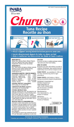 Inaba Churu Tuna 56g - 4 Tubes Per Pack (Pack of 6)