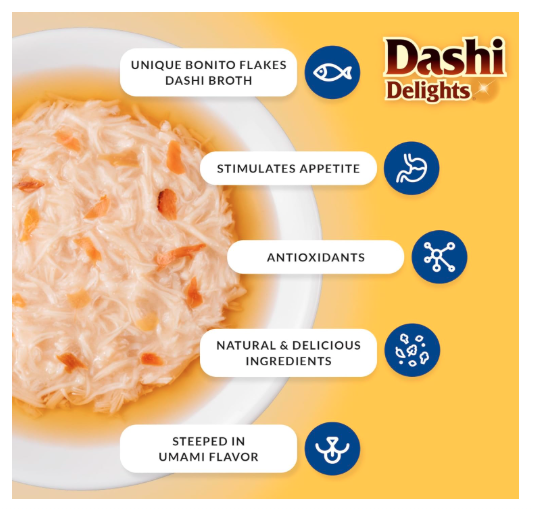 Inaba Dashi Delights Chicken with Tuna Recipe 70g