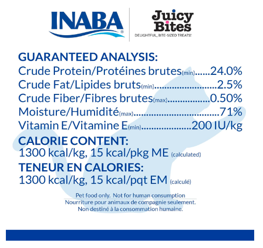 Inaba Juicy Bites Cat Treat - Homestyle Broth & Calamari Flavor 6-Packs, All Life Stages, Pellet