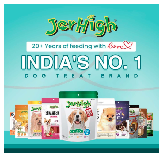 JerHigh Chicken with Pumpkin Recipe Dog Treat 500g - Real Meat (Newly Launched) Exclusively Sold by DogsNCats, All Life Stages, Pellet