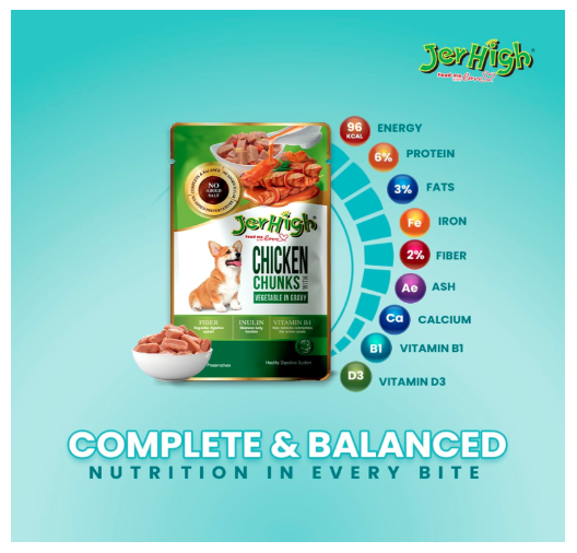 JerHighChickenandVegetableinGravy,Medium,1440(Packof12) with (All Life Stages)