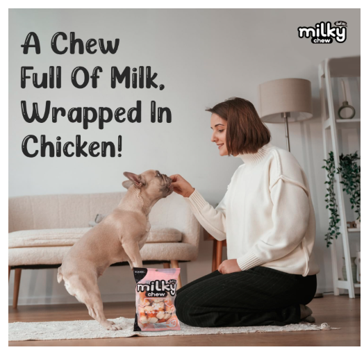 Milky Chew Chicken & Milk Flavoured Dog Bone Treats | Soft & Nutritious Training Snacks | 70g