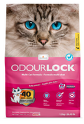 OdourLock Baby Powder Scented Ultra Premium Cat Litter -Blocks Ammonia, Dust-Free, Extra-Hard Clumping, 40-Day Odor Control, Quick Absorption, 12kg