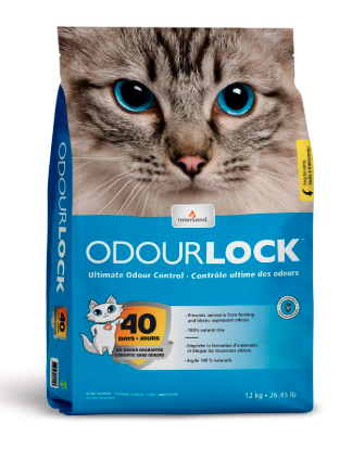 OdourLock Unscented Ultra Premium Cat Litter Blocks Ammonia for 40 Days, Quick Absorption, Dust-Free, Extra-Hard Clumping, (12kg)