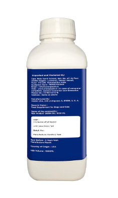 Rex Wheat Germ Oil 500 ml | Rich in Vitamin E & Omega 3, 6 | Skin & Coat Supplement for Dogs, Cats, Horses, Birds & Small Pets