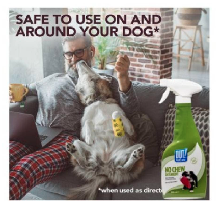 Out! No Chew Deterrent Spray Chewing, Licking Or Biting with Pleasant Smell and Bitter Taste Formula - 500 Ml, Single Piece