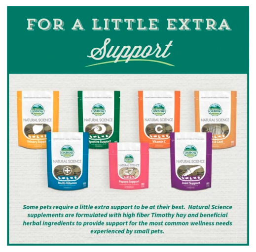 OXBOW PET PRODUCTS 448201 60-Count Natural Science Digestive Supplement