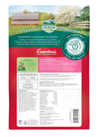 Oxbow Animal Health Bunny Basics Young Rabbit Fortified Small Animal Feeds, 5-Pound