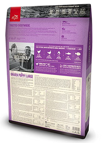 Orijen Puppy Large Dry Dog Food, Grain Free Dry Dog Food for Puppies, Fresh or Raw Ingredients, 6 Kg
