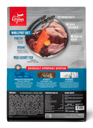 Orijen Original Dry Dog Food, Grain Free Dog Food for All Life Stages, Fresh or Raw Ingredients, 11.4 Kg