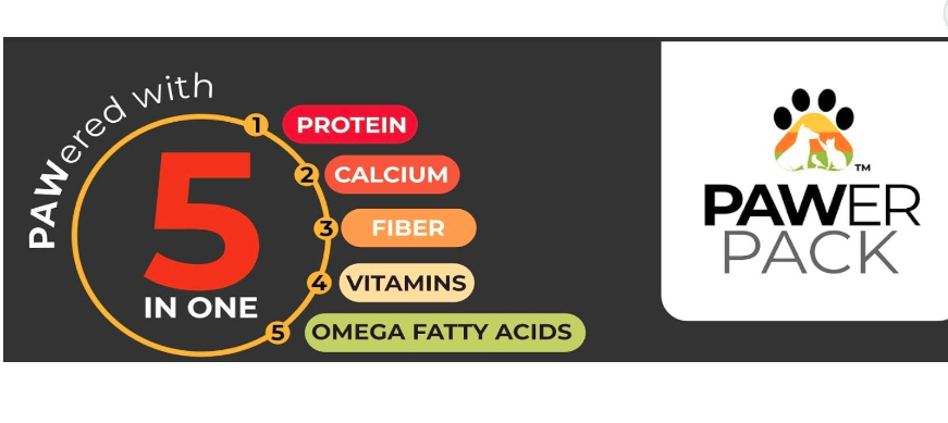PawerPack Protein Calcium Multivitamins and Omega Supplement, 100g (Egg and Chicken)