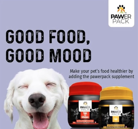 ZOOOP Dog Supplement Protein Powder (Egg-Chicken Flavour) -150 GMS