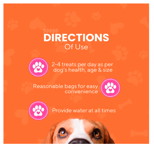 Plushpaws Dog Sausage Treats Chicken Sausages for Dogs | Protein-Rich, Soft & Tasty Training Snacks 15g x 5 (Pack of 6 = 30 Sausages)