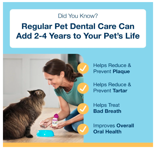 ProDen PlaqueOff Feed Supplement for Cats Original PlaqueOff for Cats, Natural Tooth Care Powder, Protects Against Bad Breath 20gm