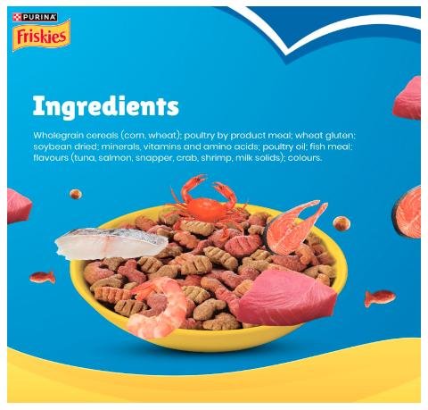 Purina Friskies Seafood Sensations Adult Dry Cat Food, 6kg, Contains Tuna, Salmon, Snapper, Crab & Shrimp Flavours