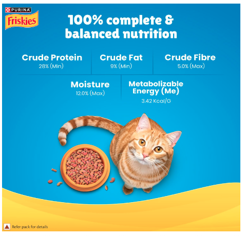 Purina Friskies Seafood Sensations Adult Dry Cat Food, 6kg, Contains Tuna, Salmon, Snapper, Crab & Shrimp Flavours