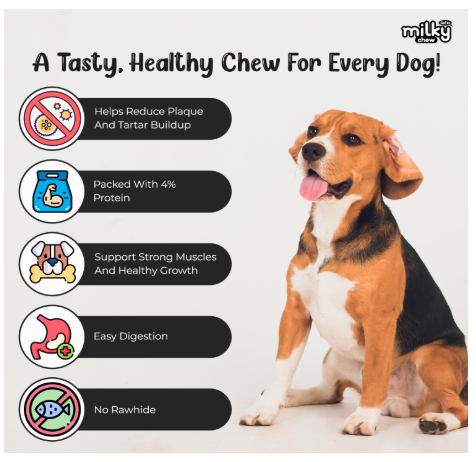 Dogaholic All Life Stages Milky Chews Sticks Dog Treat (30 Pieces)