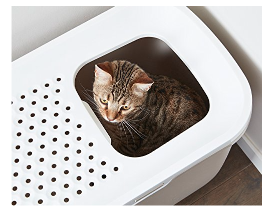 Savic Hop in Modern Cat Litter Tray, Mocca