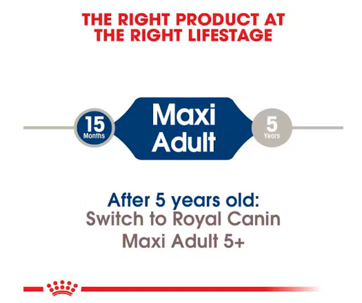 Royal Canin Maxi Adult Dog Food, Dry Food, Supports Digestive Health & Optimal Health, Provides Bone & Joint Support, 4 Kg