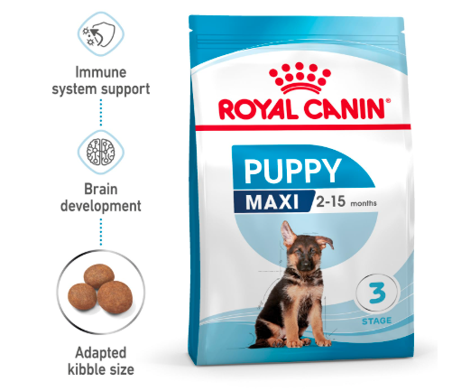 Royal Canin Maxi Puppy Food, Dry Food, Supports Immune System & digestive health, Provides Long growth, moderate energy, 1 Kg