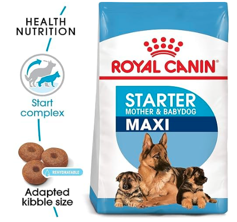 Royal Canin Maxi Starter, Mother & Babydog Food, 1 Kg, Dry Food, Supports Complex Natural Defence & digestive health