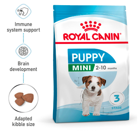 Royal Canin Mini Puppy Food, Dry Food, Supports Complex Natural Defence & digestive health, Supports Immune System, 800 Grams