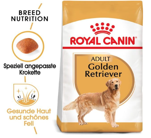 Royal Canin Golden Retriver Adult Dog Food, Dry Food, Helps with Healthy Skin & Coat & Cardiac Function, Supports Ideal Weight Management,3 Kg