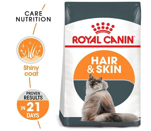 Royal Canin Skin & Hair Care for Adult Cats, Dry Food with Added Amino Acids, Vitamins, and Omega 3 and 6,  400 Grams