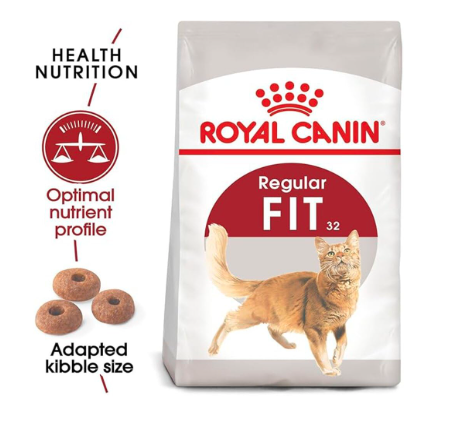 Royal Canin Fit 32 Regular for Adult Cat Dry Food, Supports Optimal Nutrient Profile and Healthy Weight, 400 Grams