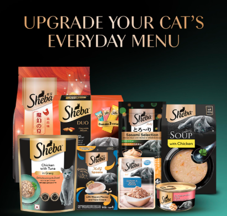 Sheba Fine Premium Adult (1+ Years) Wet Cat Food, Chicken with Tuna in Gravy, 70 g Pouch (Pack of 28), High-moisture gravy cat food