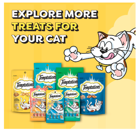 Temptations Crunchy Cat Treats, Seafood Medley Flavour, 85 g, Goodness of Protein, Vitamins & Minerals, Soft Inside Crunchy Outside, Adult, Chunk