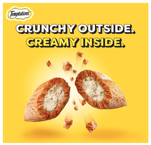Temptations Crunchy Cat Treats, Seafood Medley Flavour, 85 g, Goodness of Protein, Vitamins & Minerals, Soft Inside Crunchy Outside, Adult, Chunk