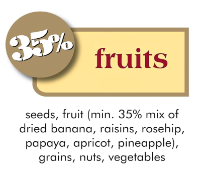 Versele Laga Premium Exotic Fruit, Seeds, Grains Treat for Parrots 600gm