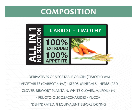 Versele Laga Complete Cuni Adult Fibre-Rich All-in-one for Adult Rabbits 500gm