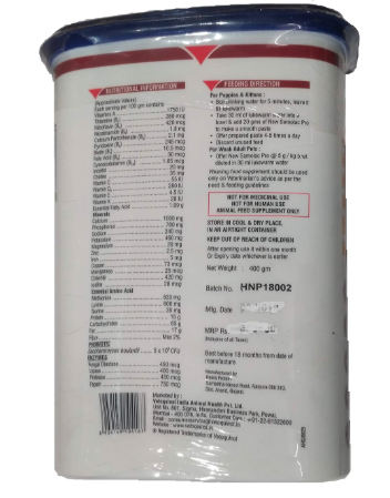 Vetoquinol Pawstively Pet Care Samolac Pro Weaning Food Supplement, 400 g