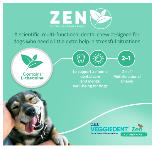Virbac VEGGIEDENT Fresh Oral Hygiene Chews for Dogs - Small