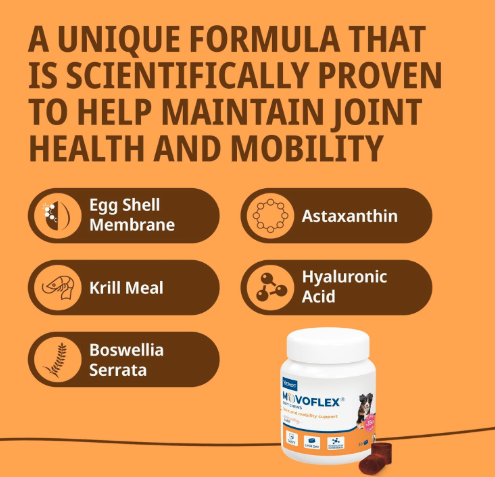 Virbac MOVOFLEX Joint Supplement for Large Dogs of (Above 35 kg)|| (30 Chews)