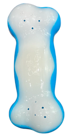 ZOOOP Ice Bone Chewing Toy, Fill with Water and Freeze, Suitable for Puppies Teething, Blue