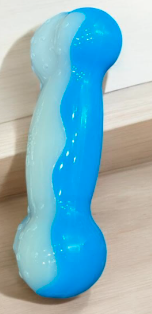 ZOOOP Ice Bone Chewing Toy, Fill with Water and Freeze, Suitable for Puppies Teething, Blue