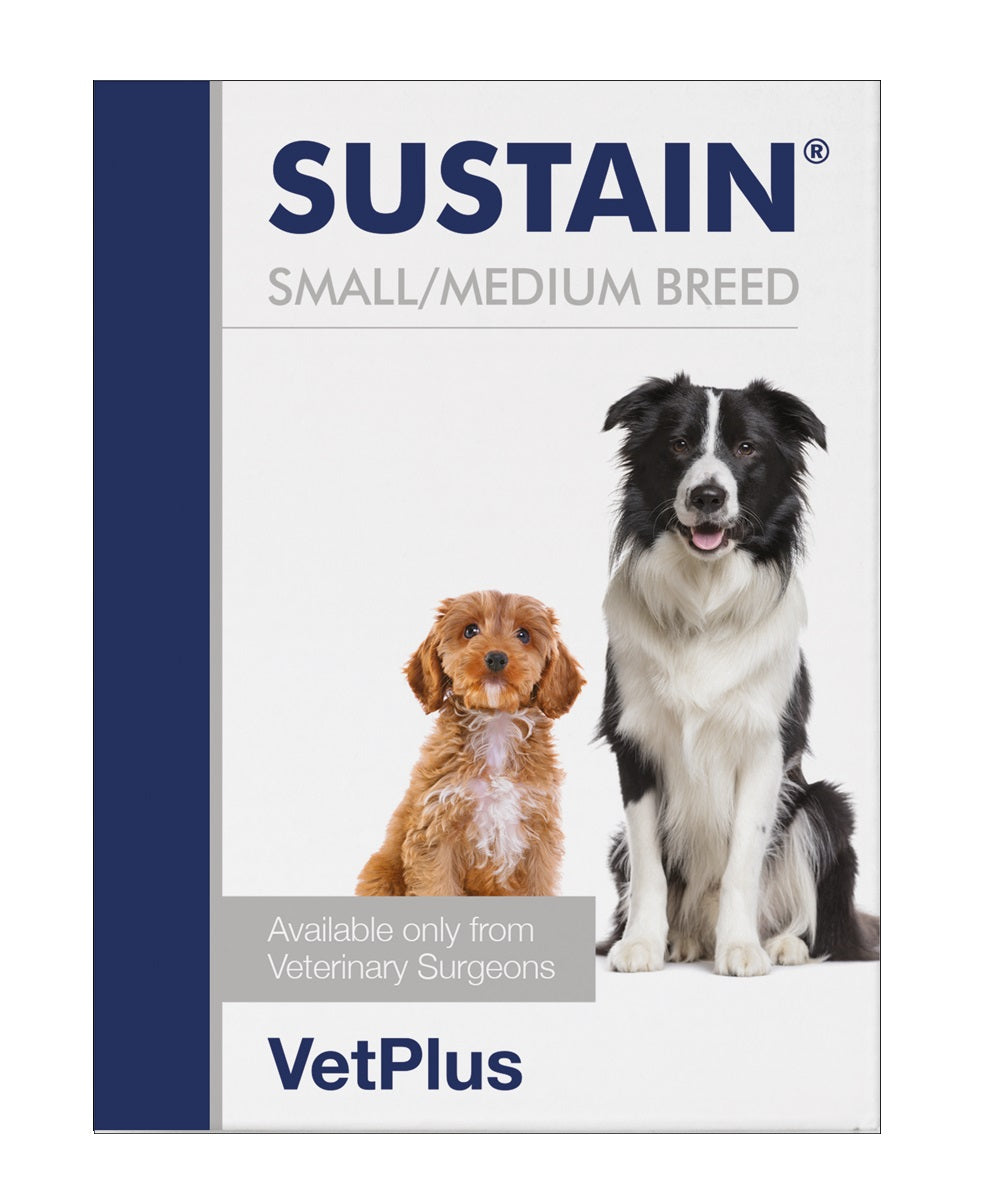 VetPlus Sustain Small/Medium Breed Dog Food Sachets - 30 Count