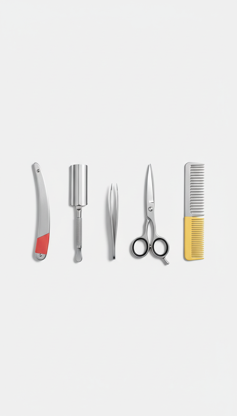 Stainless Steel Grooming Kit with Precision Tools