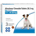 Nexgard Afoxolaner 28.3g Chewable Tick & Flea Tablets For Dogs Body Weight 4-10kg (Pack of 3 tablets)