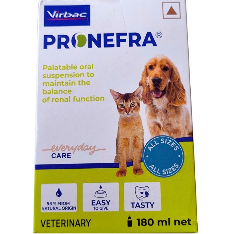 Virbac Pronefra (180 ML) Renal Support Supplement for Dogs and Cats